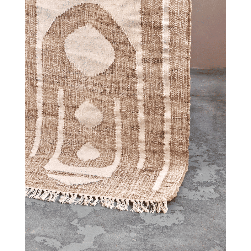 Alfombra Rostro de House Doctor, natural, blanco roto