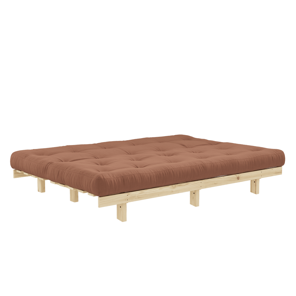 LEAN RAW W. 5-Schicht GEMISCHTE MATRATZE TON BROWN
