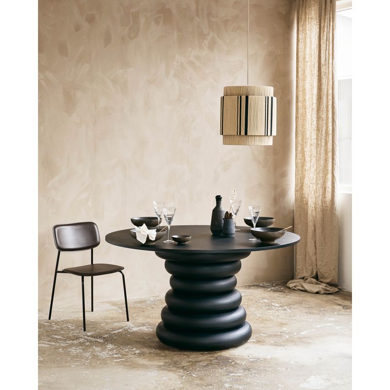 Nordal Mesa de comedor A/S YALU-negro