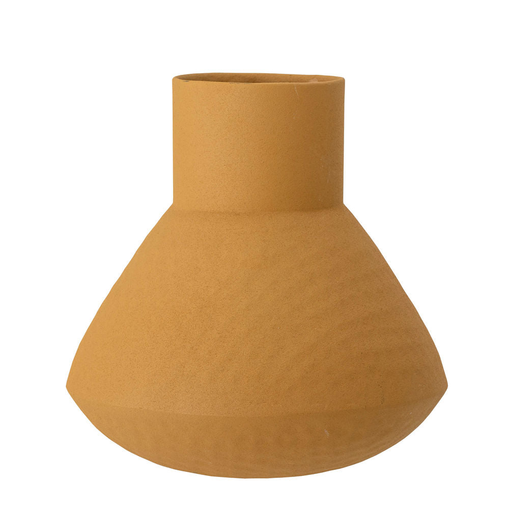 Bloomingville Isira Vase, Jaune, Métal
