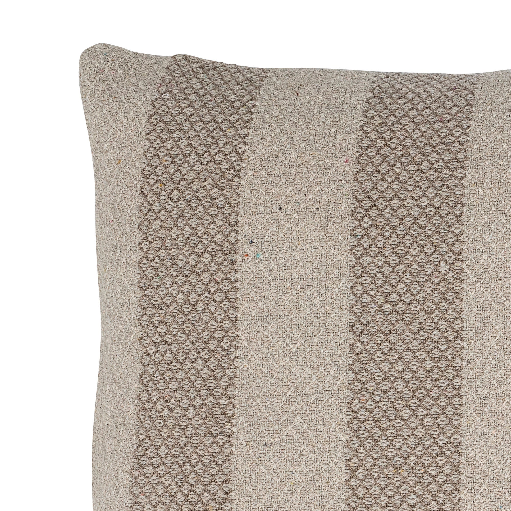 Almohada Bloomingville Eden, marrón, algodón reciclado