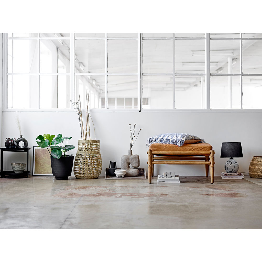 Bloomingville Baldvin Deco Vaas, Marrón, Gres