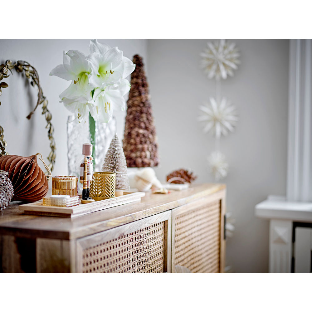 Bloomingville Sanga Plateau avec Votive, Marron, Verre