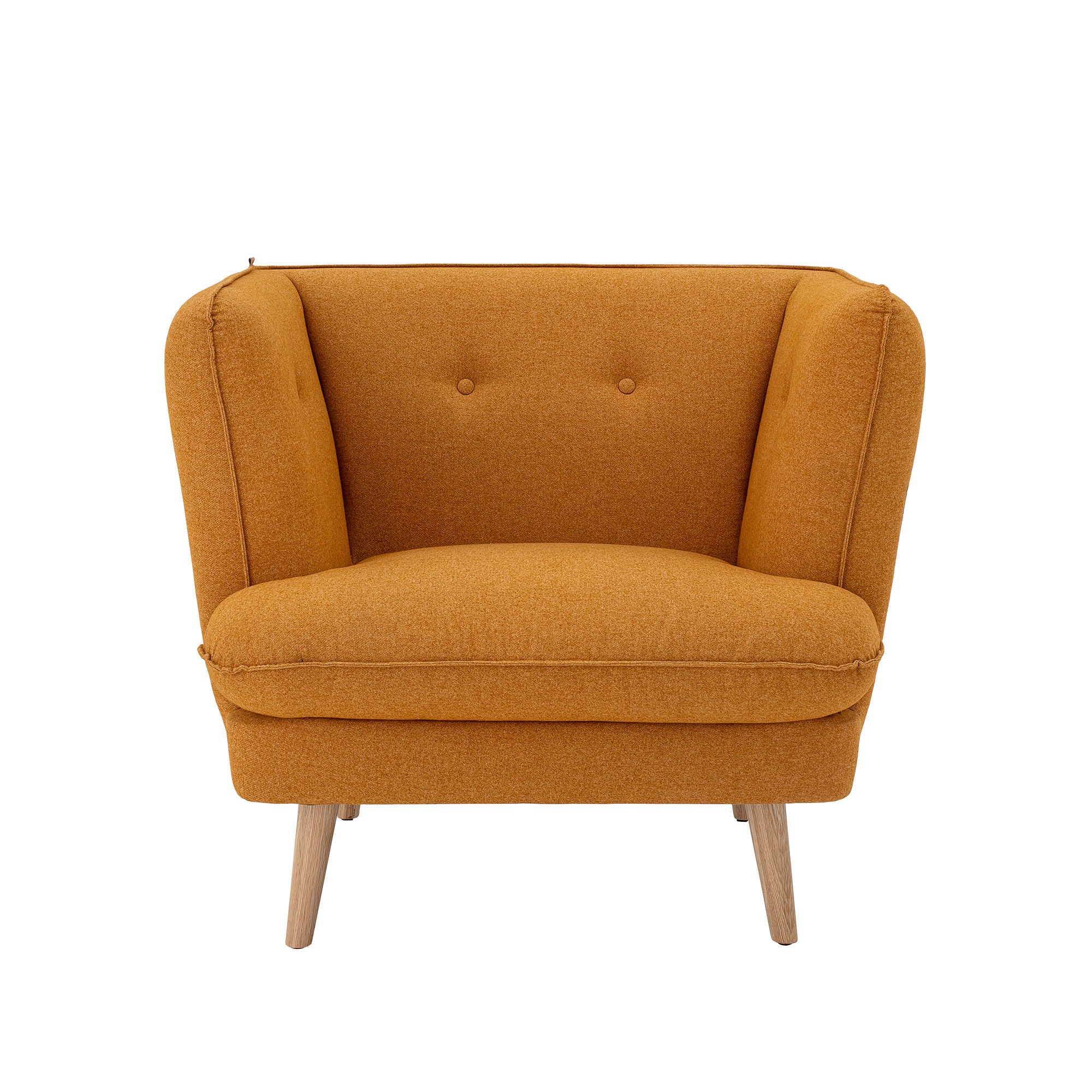 Bloomingville Elliot Stoel, Oranje, Polyester