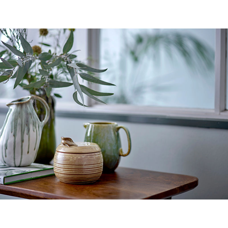 Kreative Kollektion Schalt vase, Grün, Steinzeug