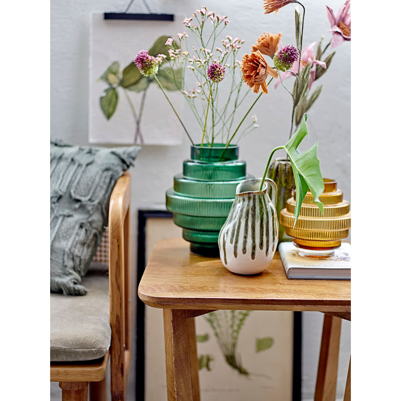 Kreative Kollektion Schalt vase, Grün, Steinzeug