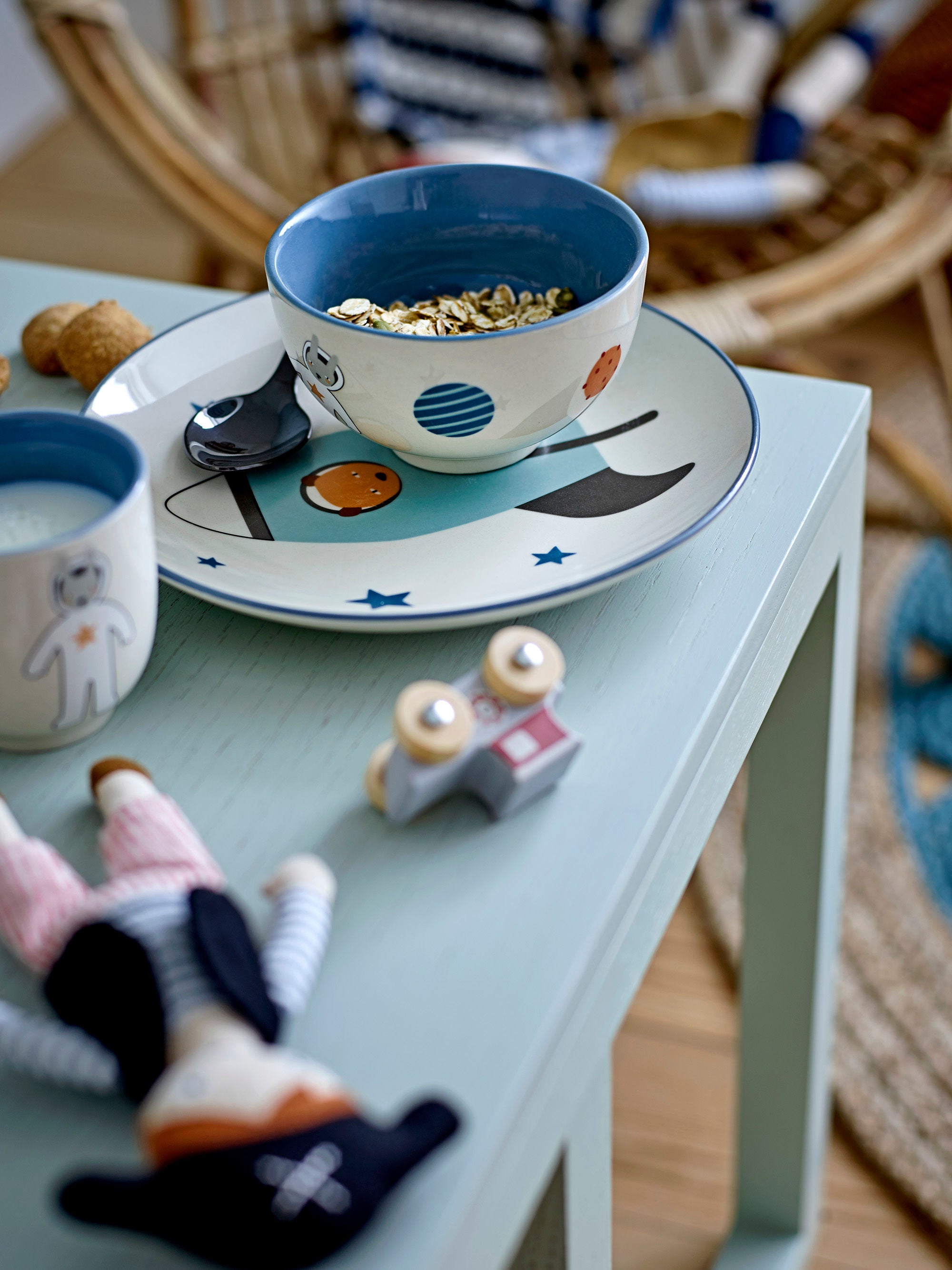 Blooming ville MINI Kate & Jonah Puppe, blau, Baumwolle