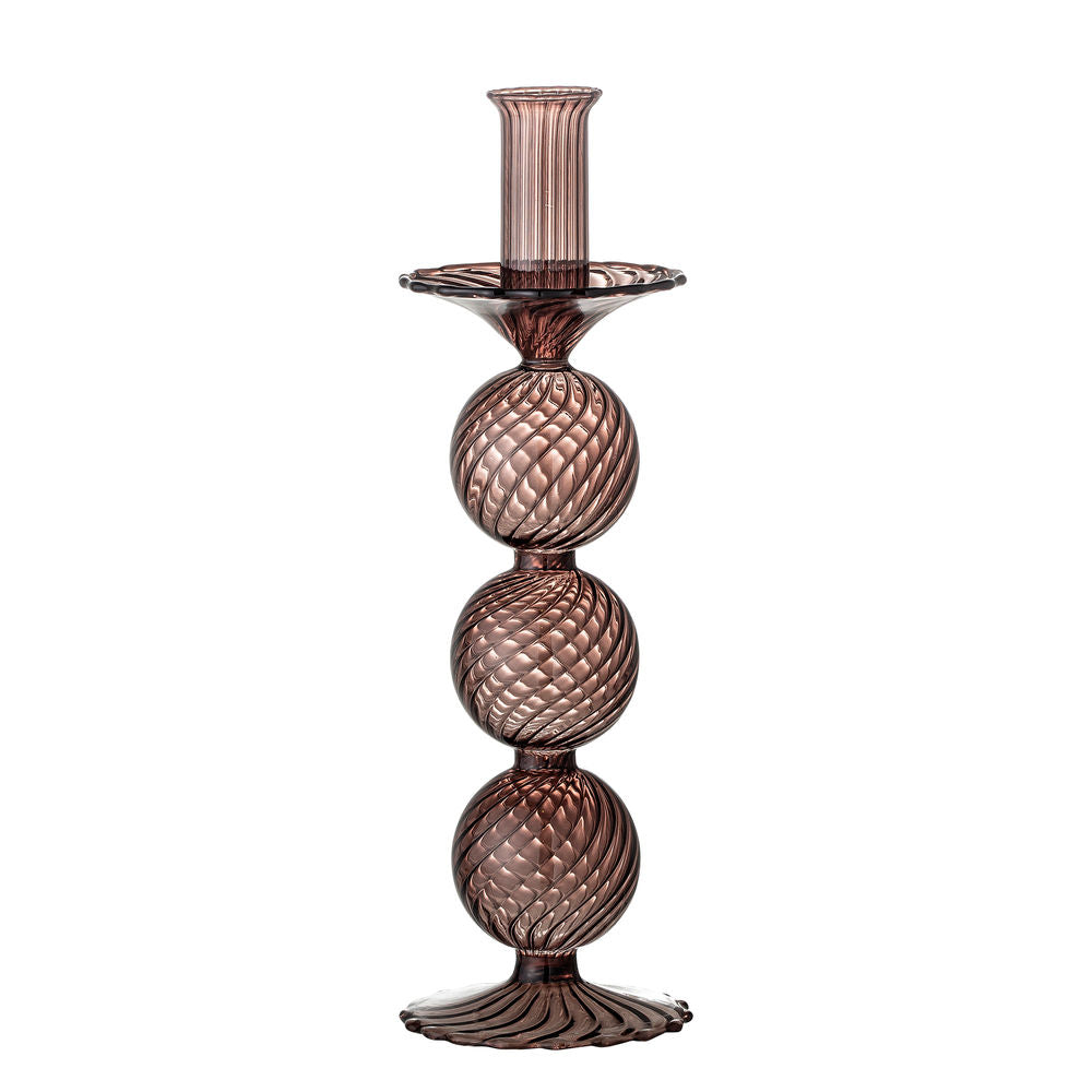 Bloomingville Daq Kerzenhalter, Lila, Glas