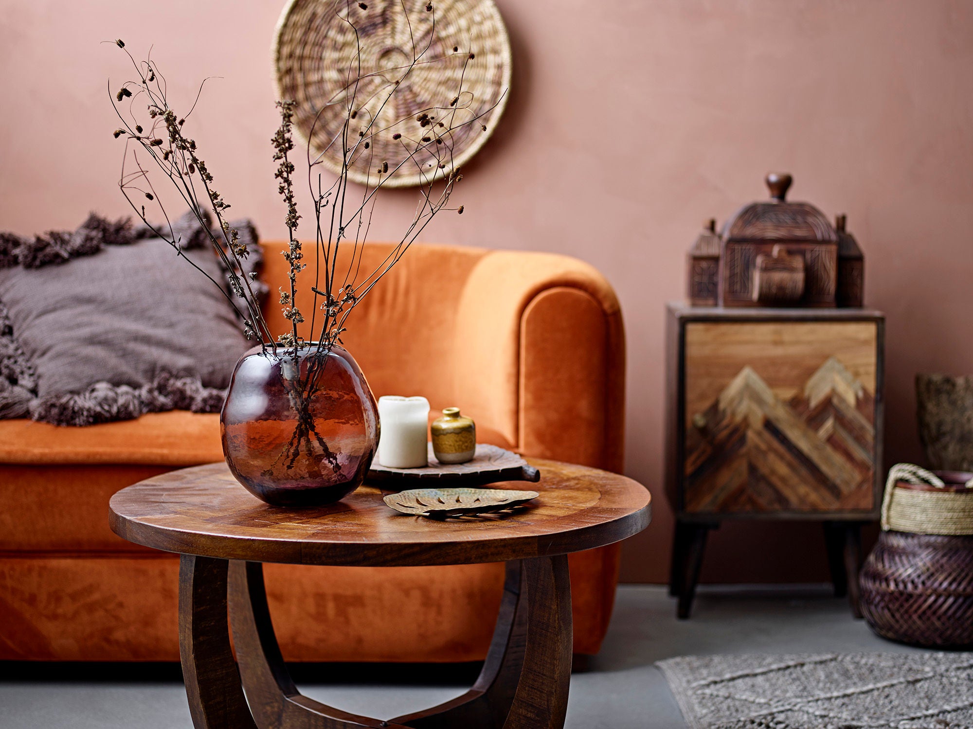 Creative Collection Barin Deco, Bruin, Mango