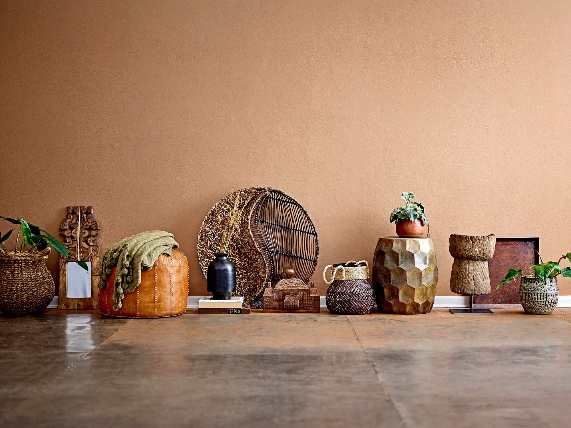 Creative Collection Barin Deco, Bruin, Mango