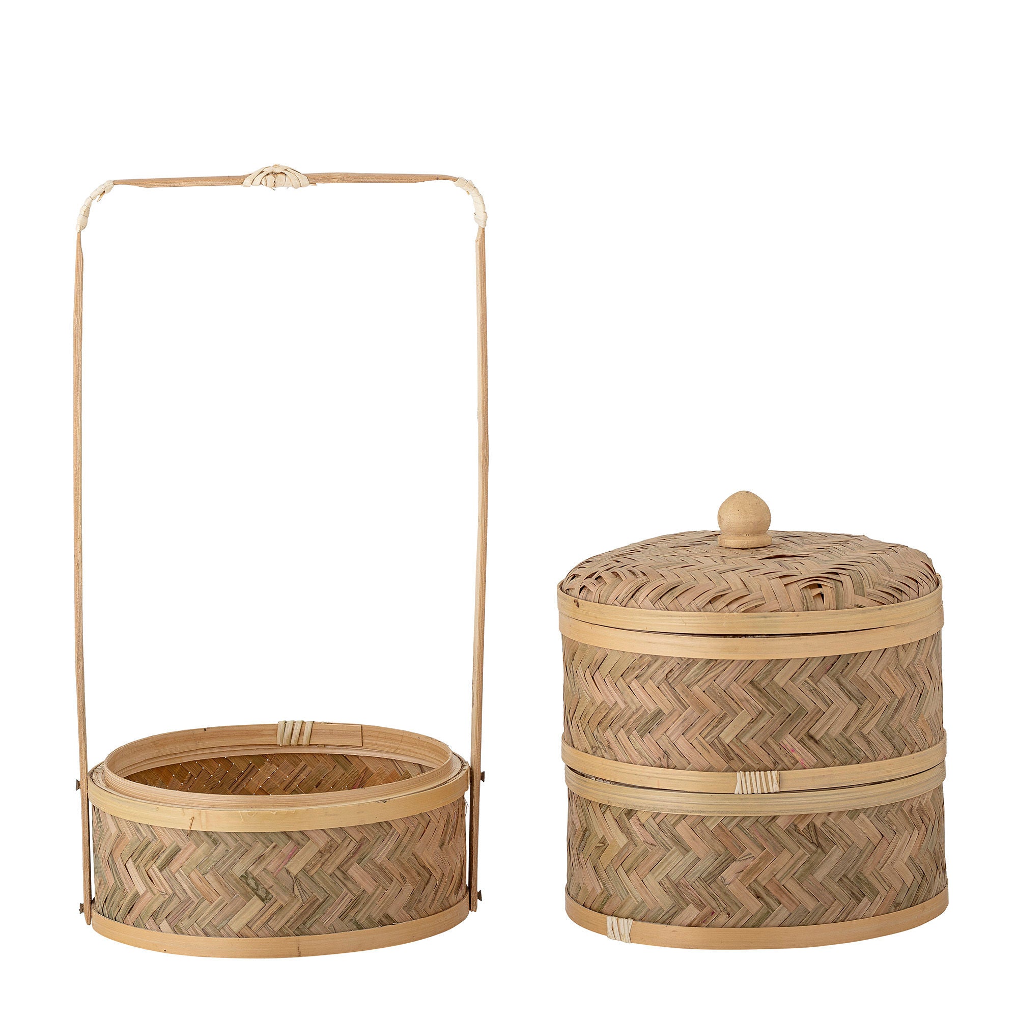 Bloomingville Niella Mand avec couvercle, nature, bambou