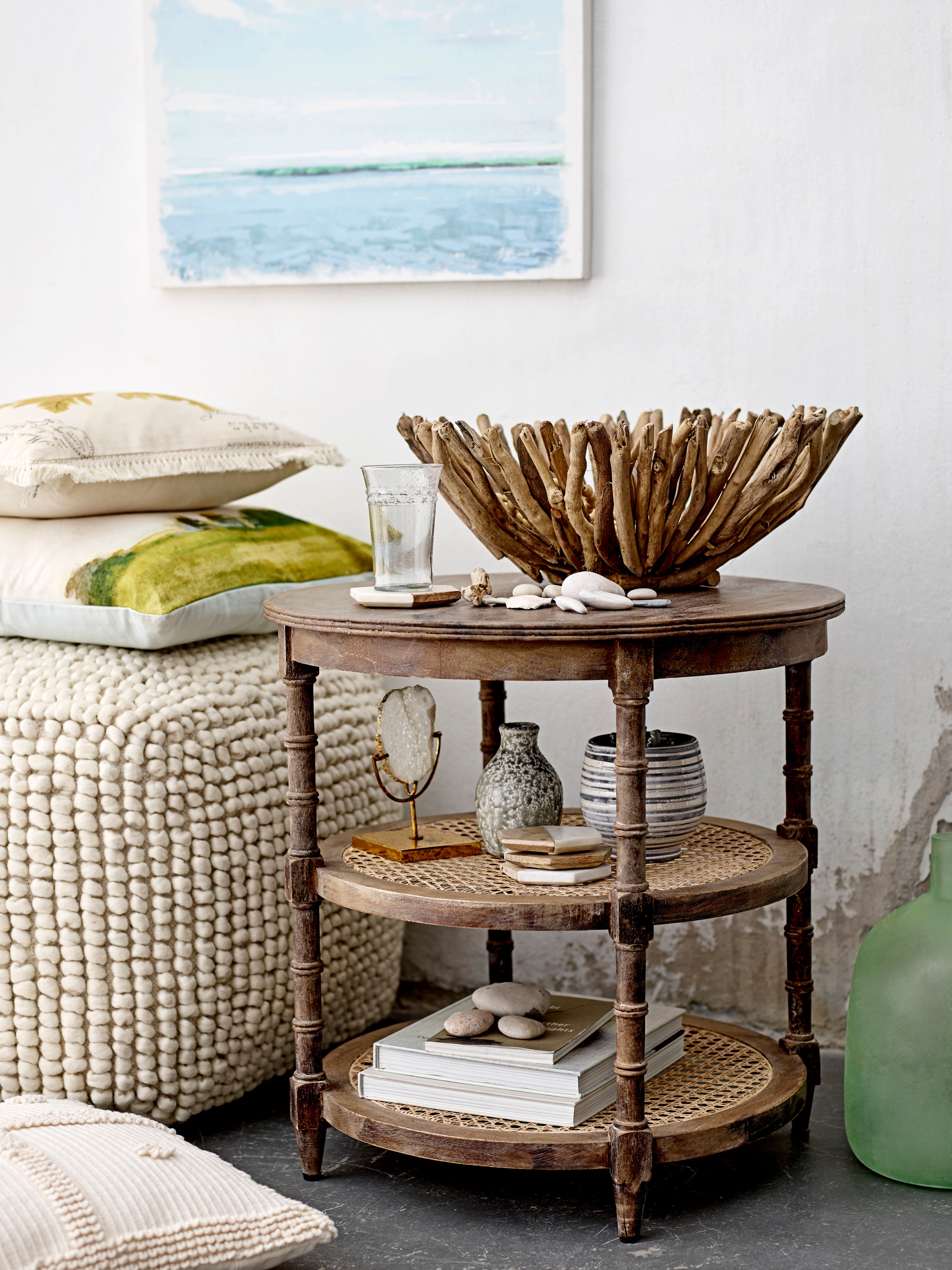 Creative Collection Puf Suna, Naturaleza, Lana