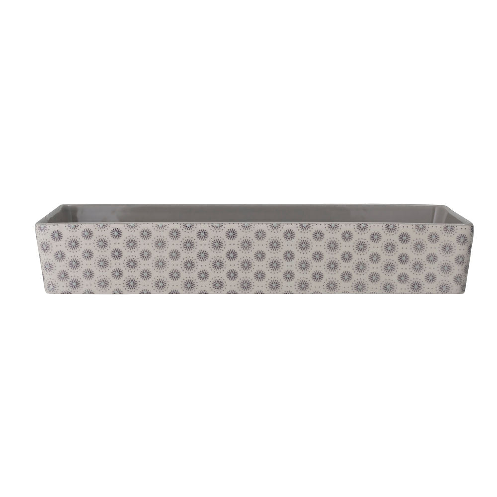 Bloomingville Elsa Auflaufform, Grau, Steingut