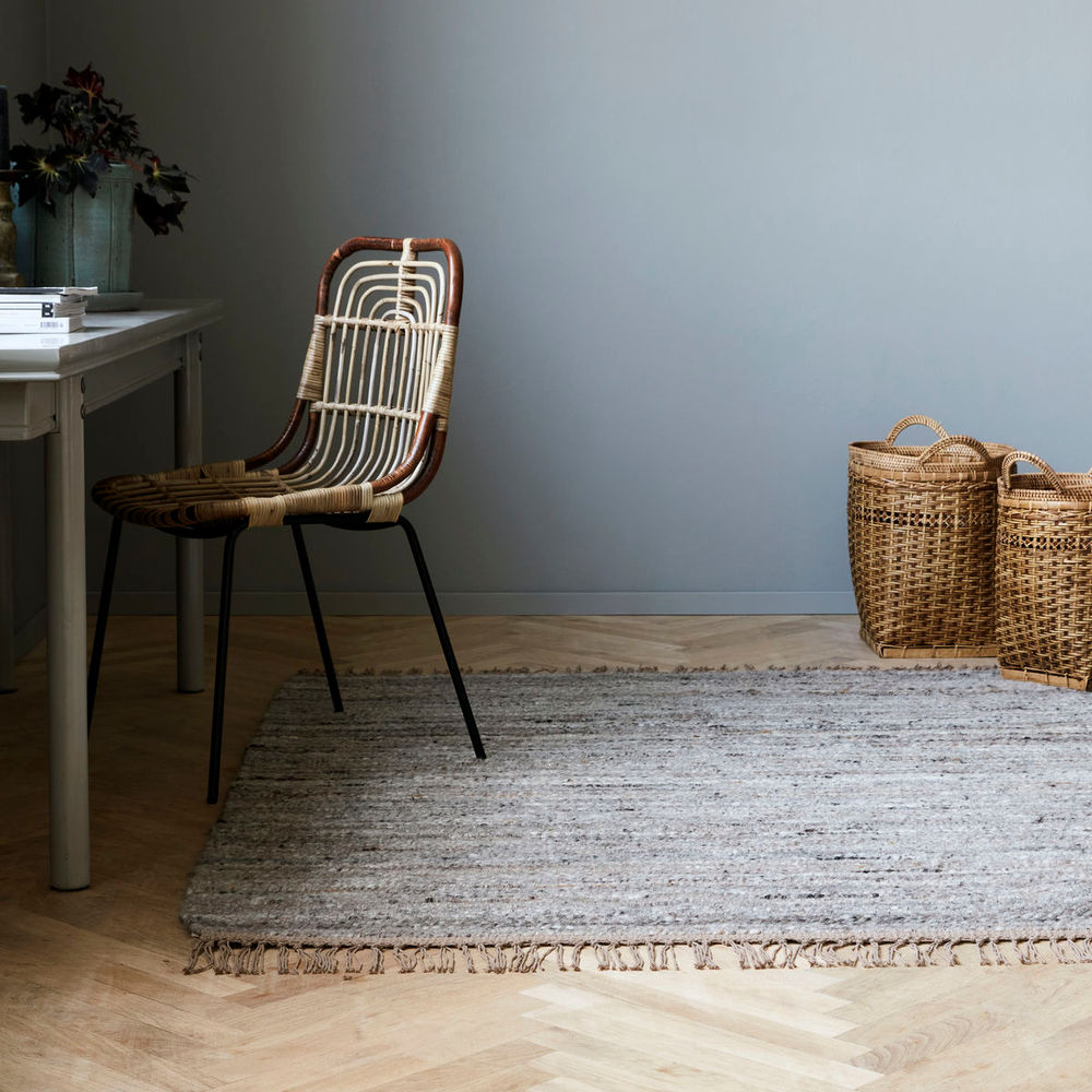 Alfombra House Doctor, Hafi, Gris/marrón