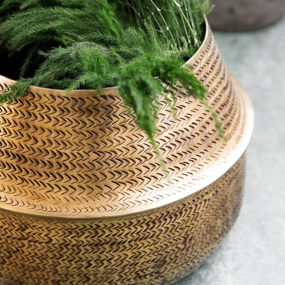 House Doctor Plants, Rotin, Finition Laiton