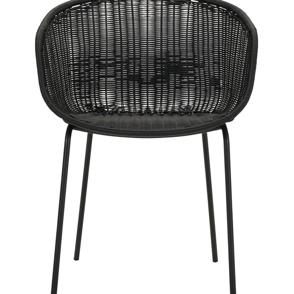 House Doctor Fauteuil, Hapur, Noir