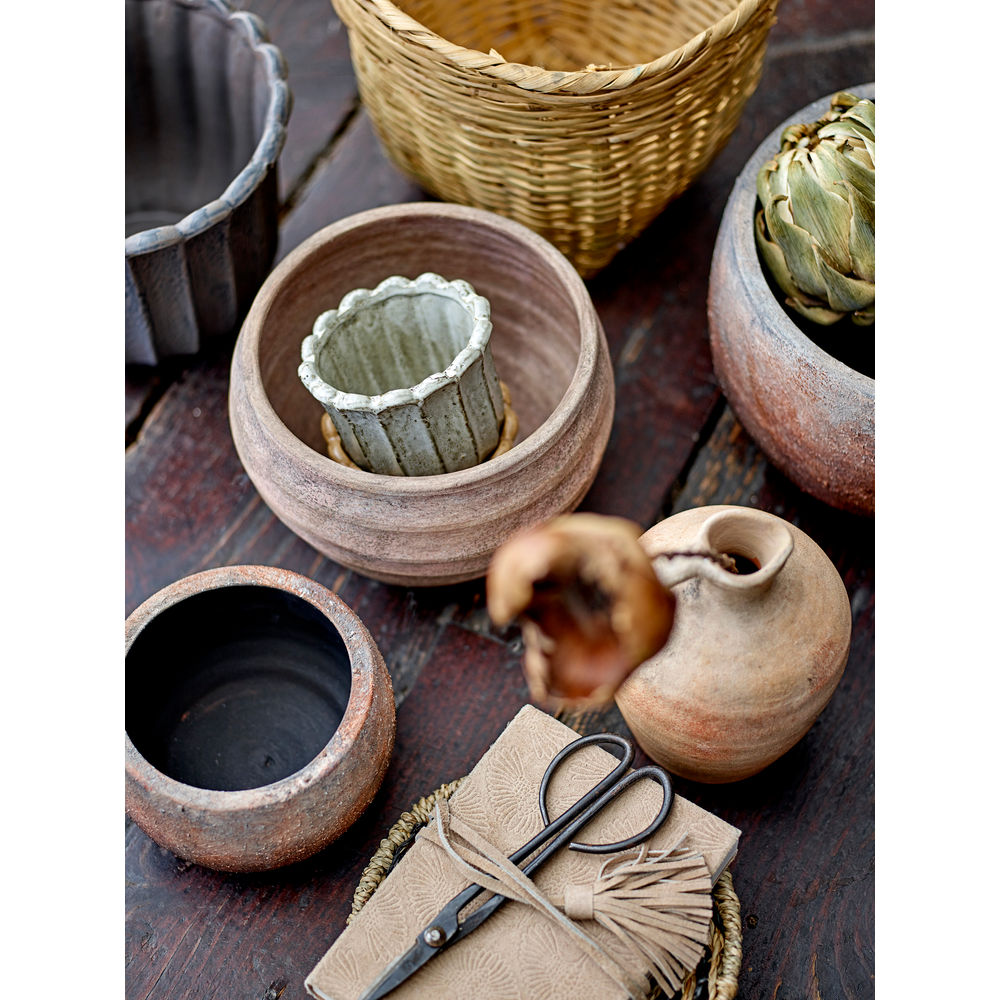 Bloomingville Roha Deco Bloempot, Bruin, Terracotta