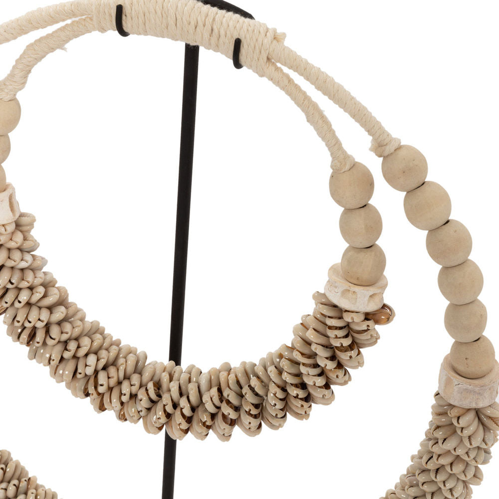 Bazar Bizarre Le Collier Double Coquillage Sur Pied-Naturel