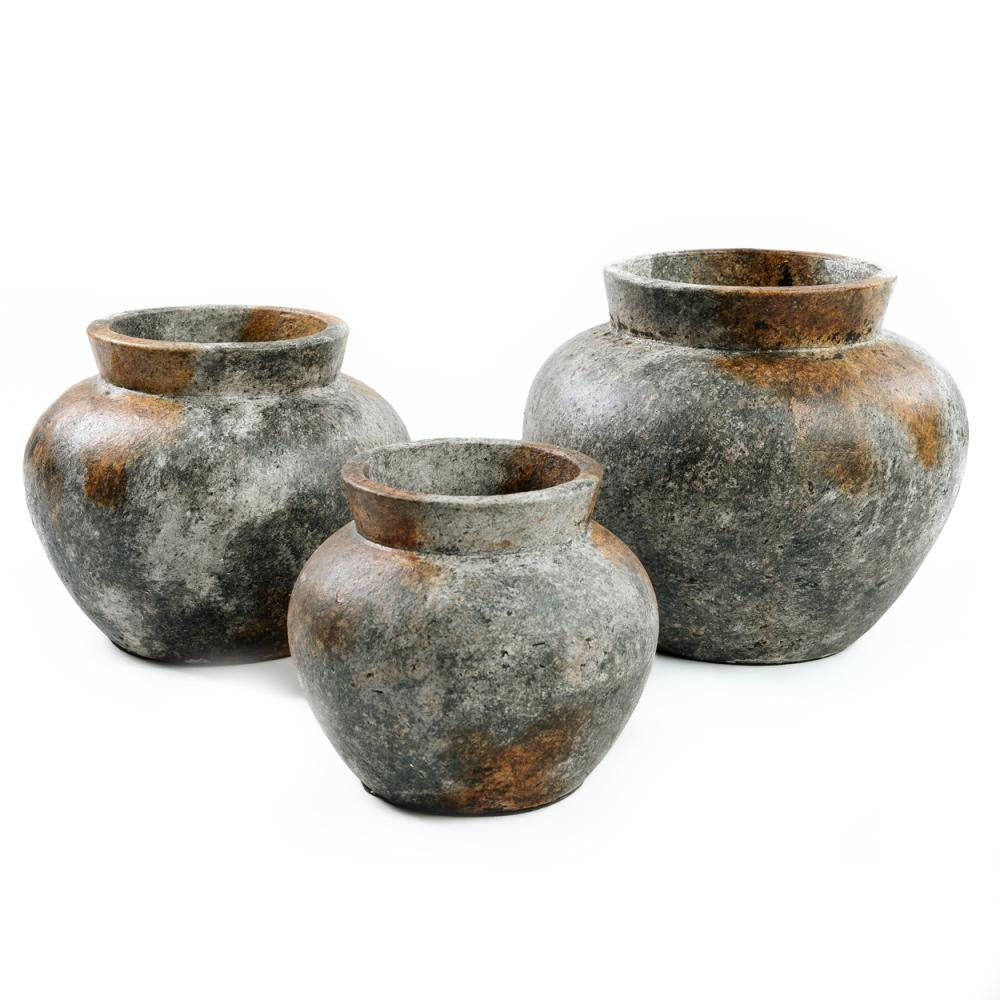 Bazar Bizar De Funky Vase-Antikes Grau-M
