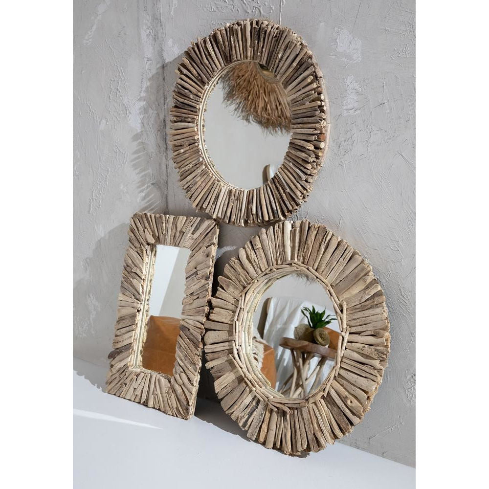 Bazar Bizarre The Drijfwood Crown Mirror-Natural-M