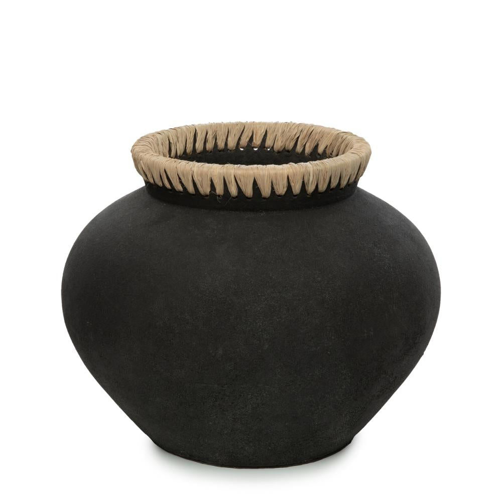 Bazar Bizar Die Styly Vase-Schwarz Natürlich-M