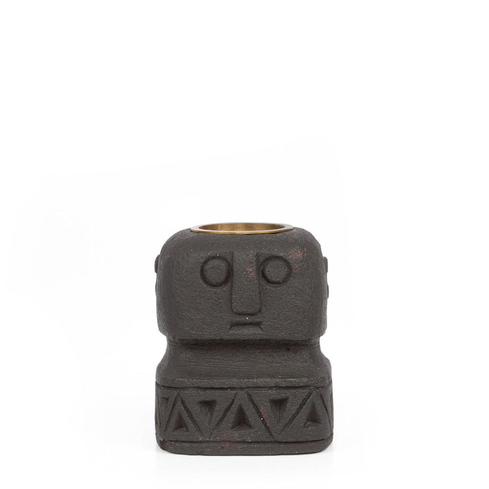 Bazar Bizar Bougeoir The Sumba Stone #26 - Noir