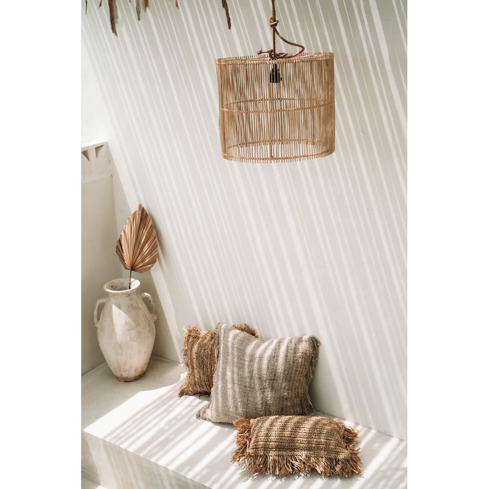Bazar Bizarre The Rafia Pillow Cover-Natural-30x50