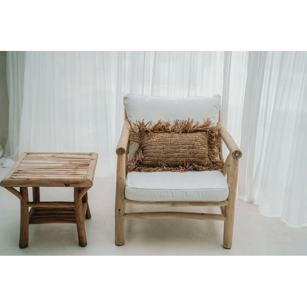 Bazar Bizarre The Rafia Pillow Cover-Natural-30x50