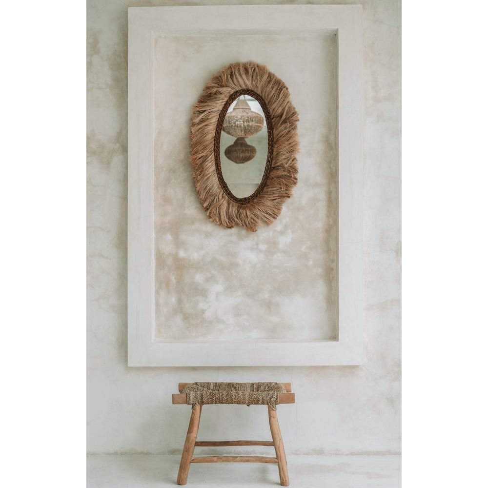 Bazar Bizarre Le Porto Tabouret de Seagrass-Naturel-M