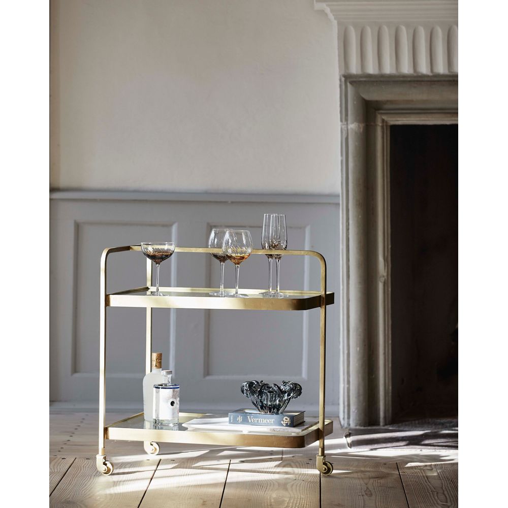 Nordal A/S TROLLOY-or avec verre, 3 roues