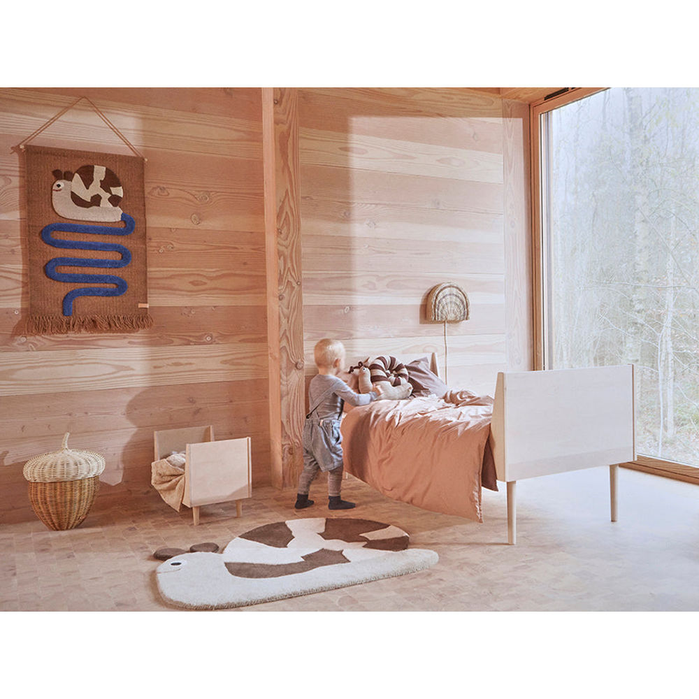 OYOY MINI Sally Snail On The Way Muurdeken - Optic Blue