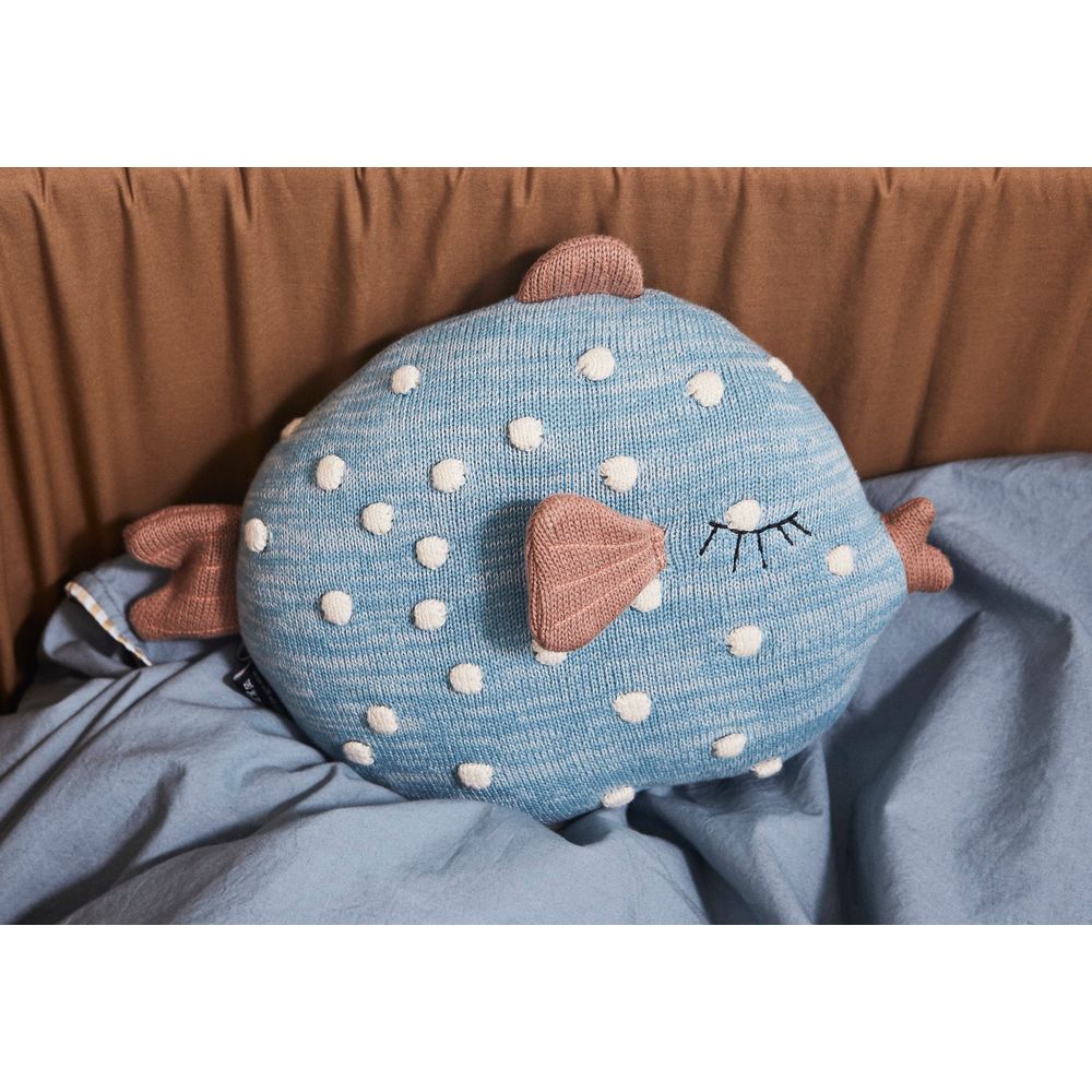 Almohada OYOY MINI Little Finn-Azul