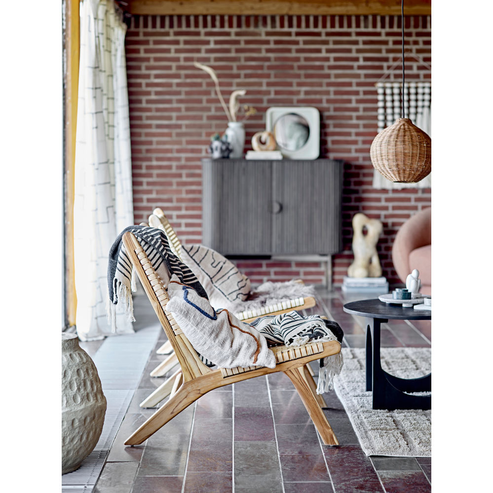 Bloomingville Mesa de centro Ulrike, negro, mango