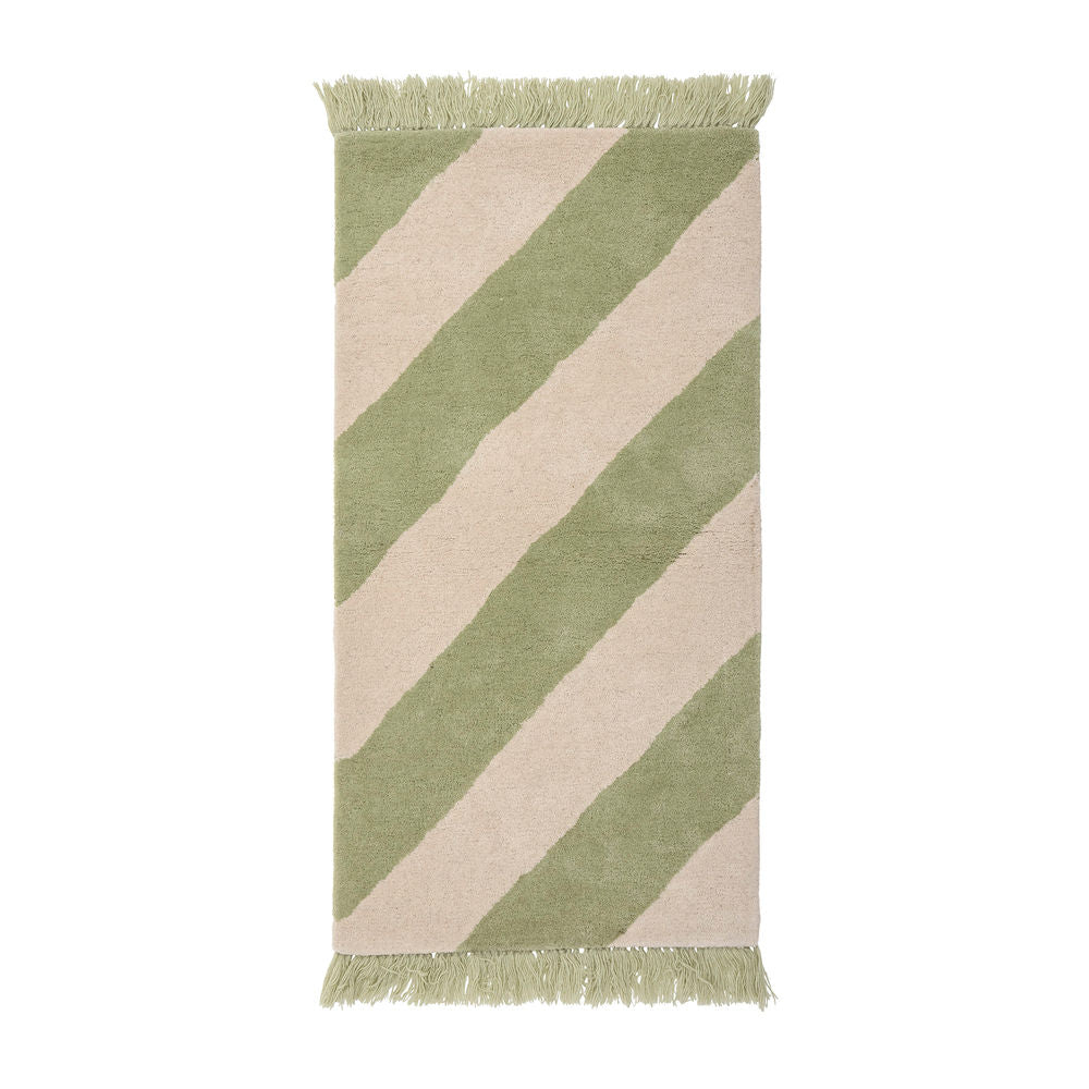 Bloomingville Tapis MINI Froggy, vert, laine