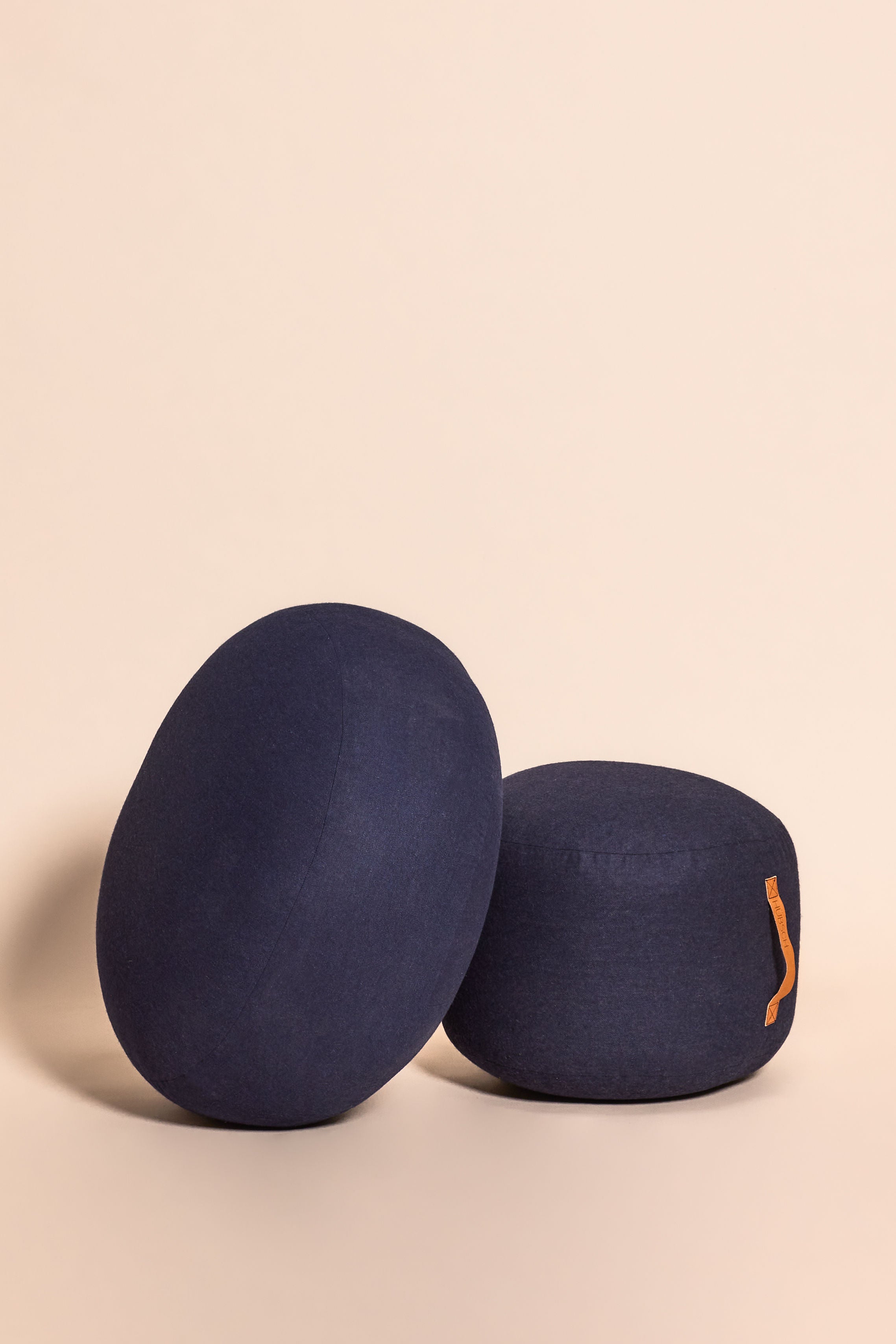 Hübsch Mochi Poef Ø70 Bleu