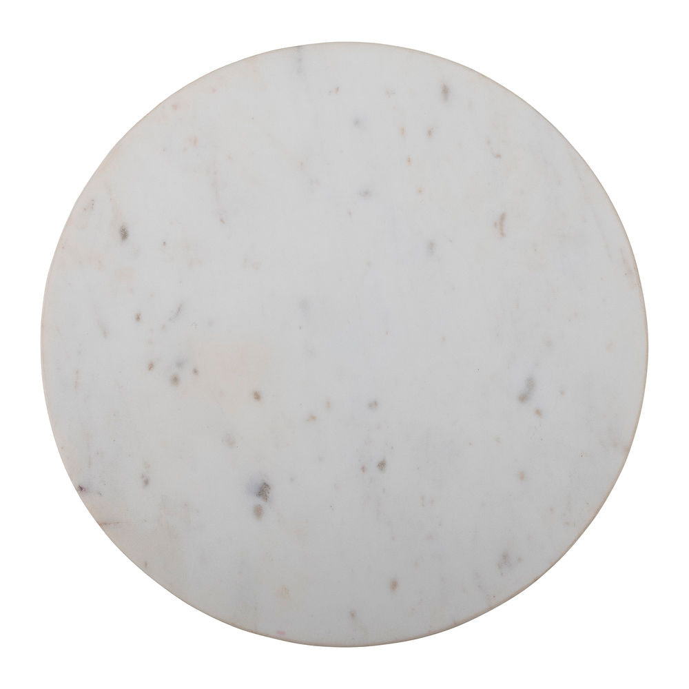 Bloomingville Fenya assiette à tarte, blanc, marbre