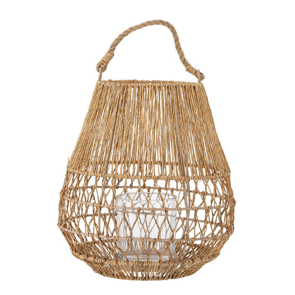 Bloomingville Ramona Lantaarn met/Glas, Natuur, Jute