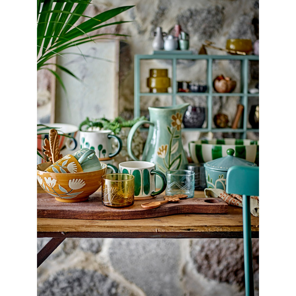 Creative Collection Linora Becher, Grün, Steingut
