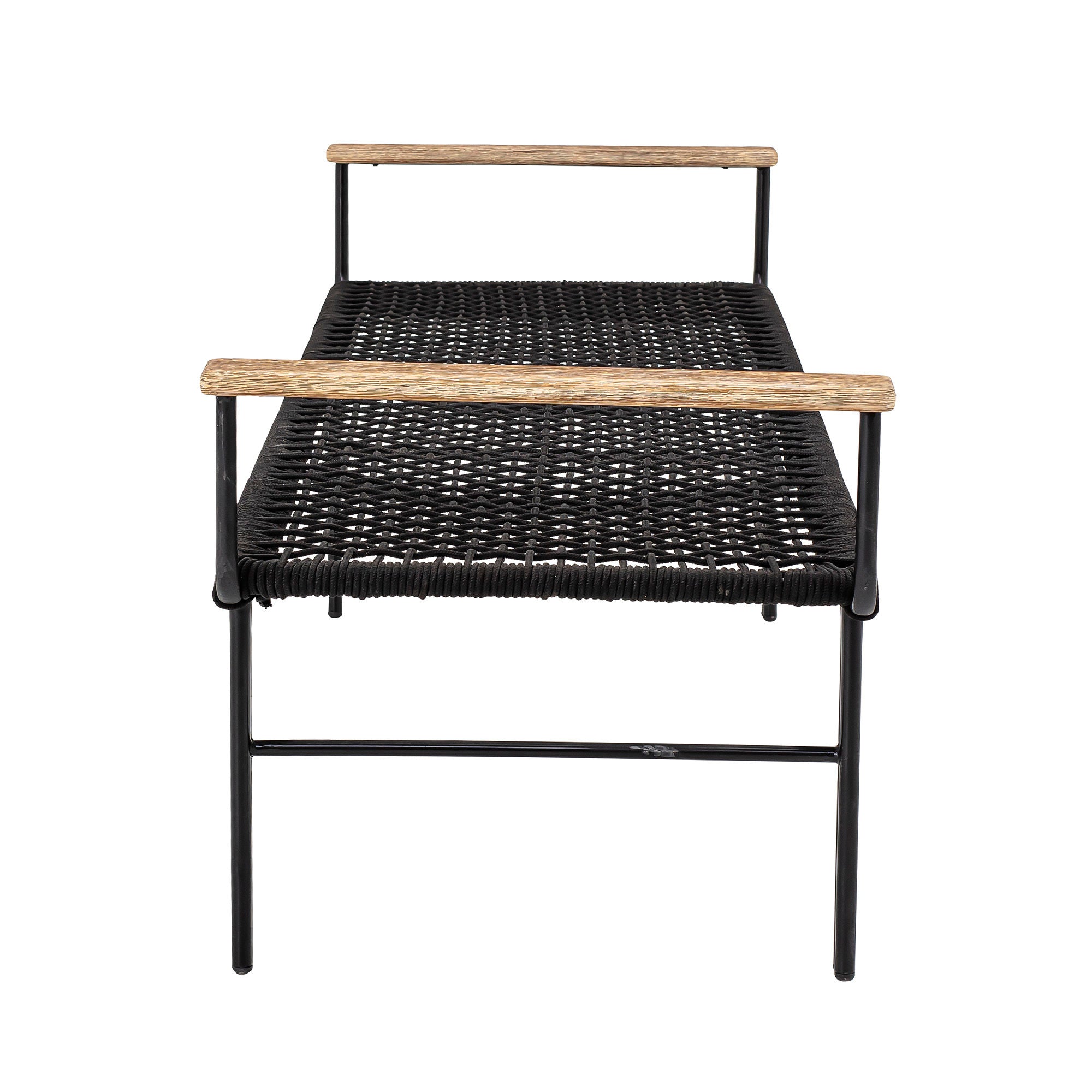 Bloomingville Mundo Bank, Negro, Metal