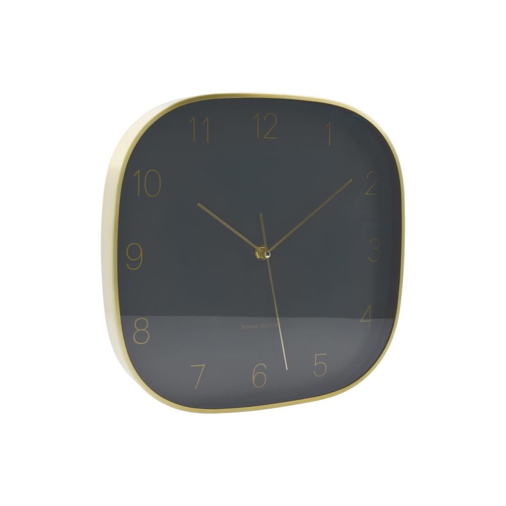 House Doctor Reloj de pared, HDShape, gris oscuro