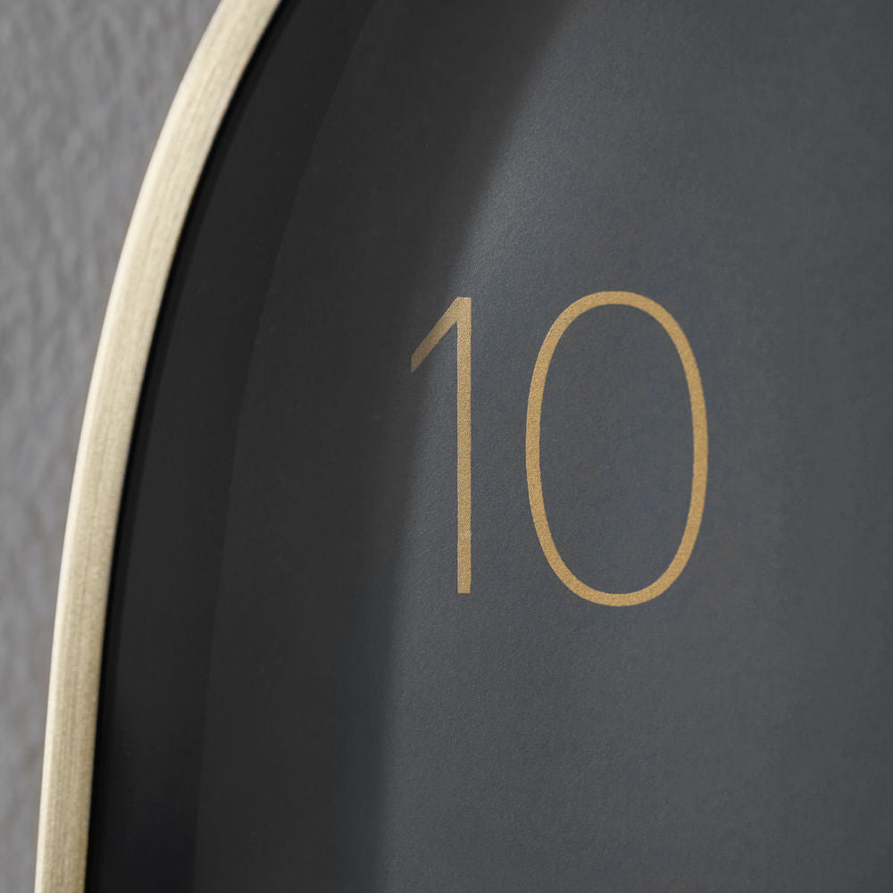 House Doctor Reloj de pared, HDShape, gris oscuro