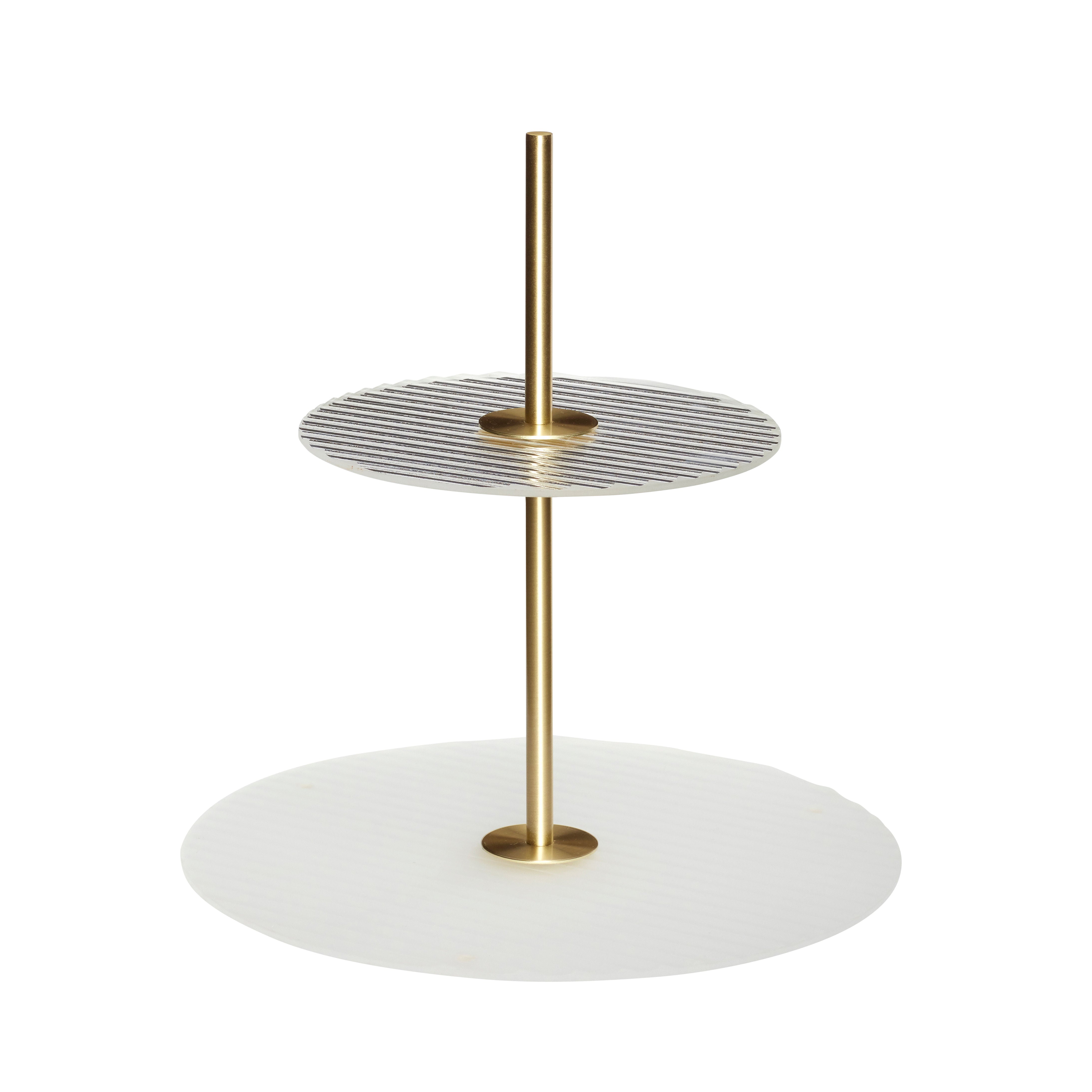 Hübsch Ripple Etagere Struktur/Messing