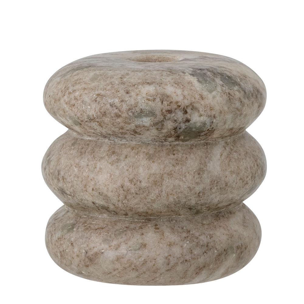 Bloomingville Madisson Votive & Bougeoir, Marron, Marbre