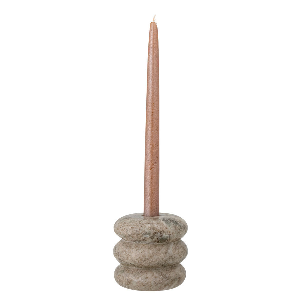 Bloomingville Madisson Votive & Bougeoir, Marron, Marbre