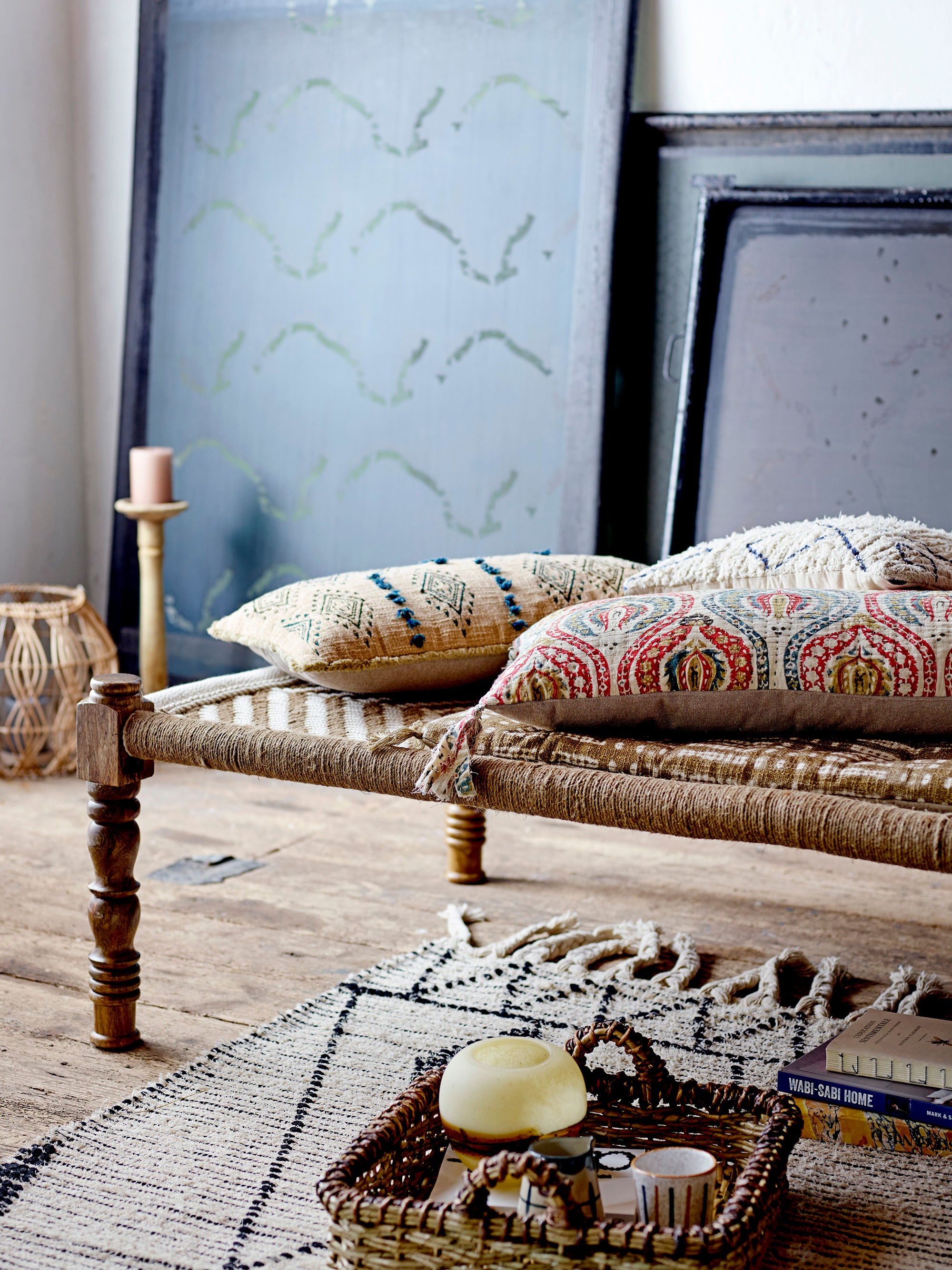 Creative Collection Noga Kussen, Rood, Katoen