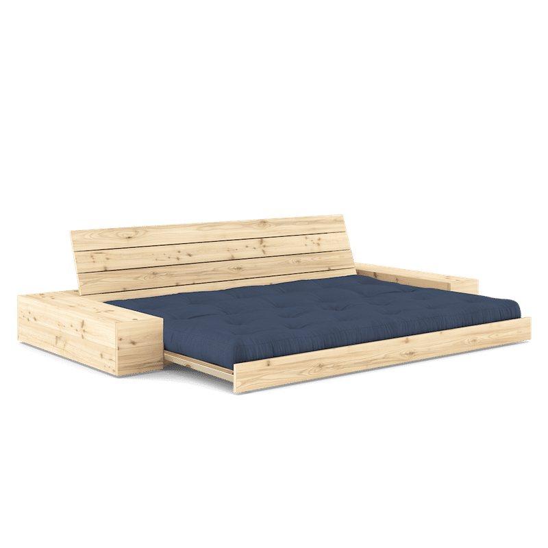 Karup Design BASE KLARE LACKIERT W. 2 SIDEBOXES KLAREN W. 5-Schicht GEMISCHTE MATRATZE NAVY