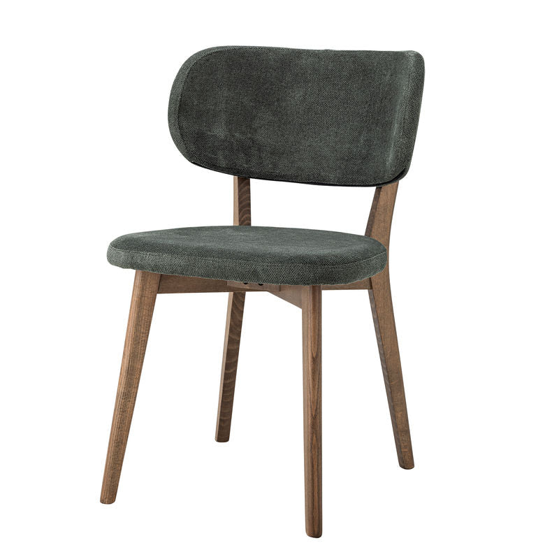 Creative Collection Cally eetkamerstoel, groen, hout