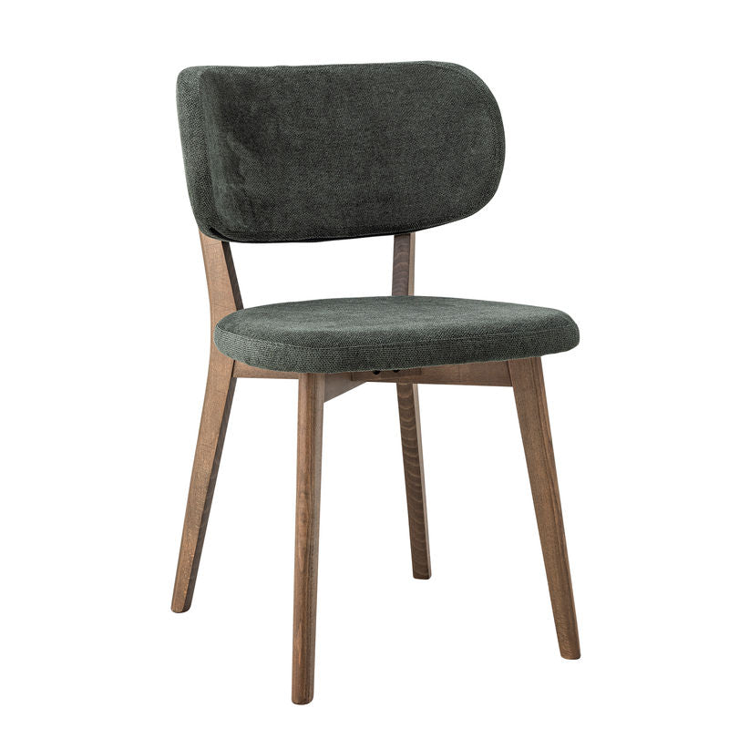 Creative Collection Cally eetkamerstoel, groen, hout
