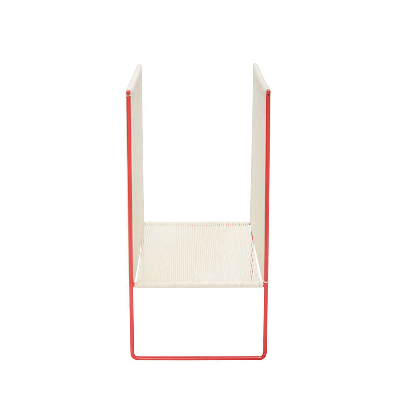 Hübsch String Magazine Holder Rot/Weiß