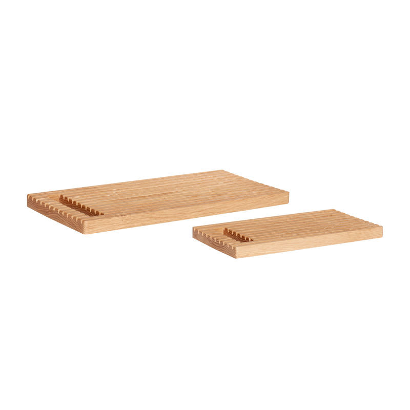 Hübsch Alley Cutting Boards Naturel (2er Set)